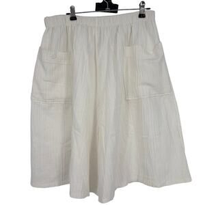 Nice Tops Vintage Women's Cotton Blend High Waisted White Shorts Size 24